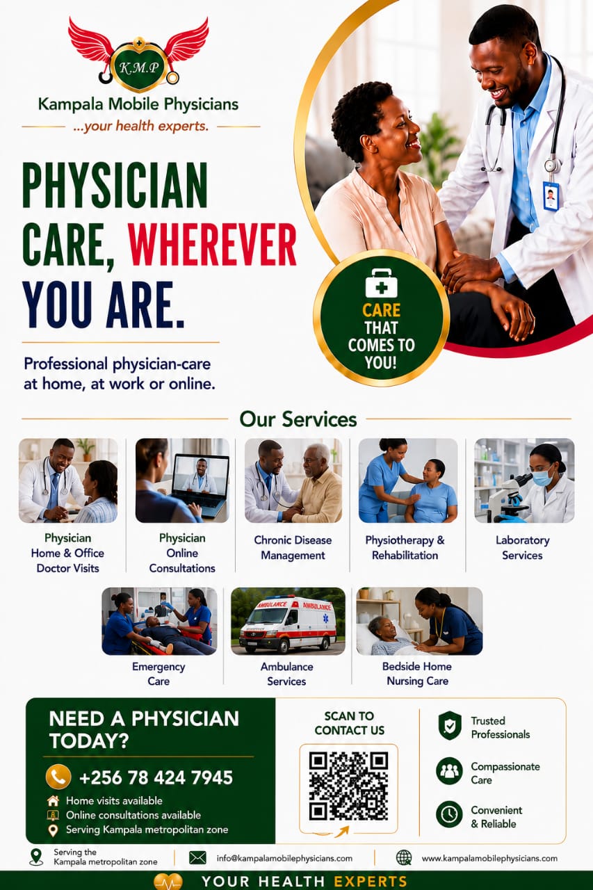 Kampala Mobile Physicians service flyer